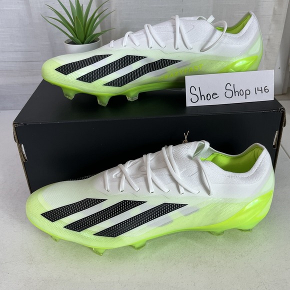 $260 Adidas X‎ Crazyfast.1 FG Lemon Green White Soccer Cleats Men Size 11.5